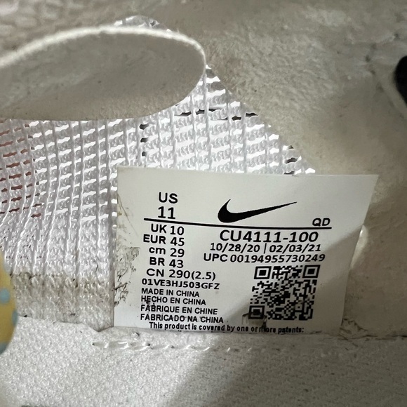 Nike ZoomX Vaporfly Next% 2 White Metallic Silver CU4111-100 Mens size 11 - Picture 4 of 10